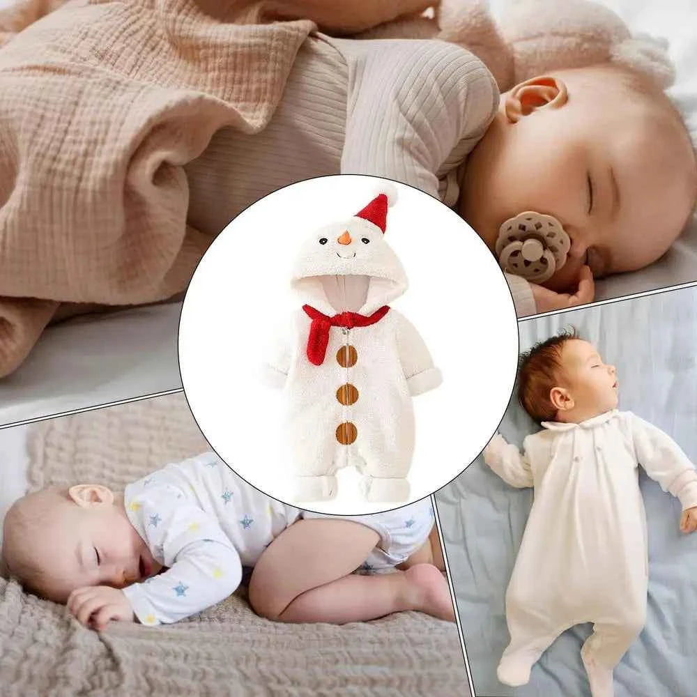 Christmas Fleece Jumpsuit for Kids – Warm Holiday Bodysuit with Full Coverage for Boys & Girls
