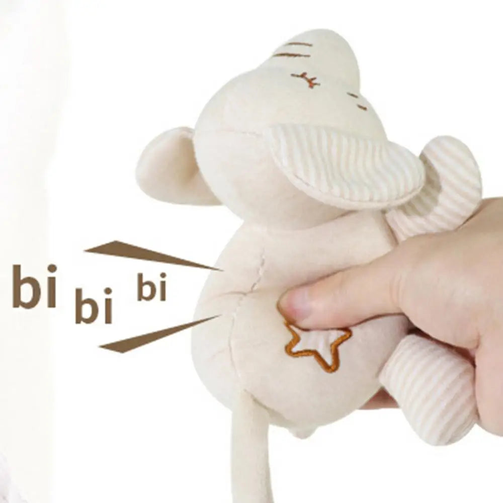 Newborn Silicone Animal Pacifier with Plush Doll – Soothing Toy