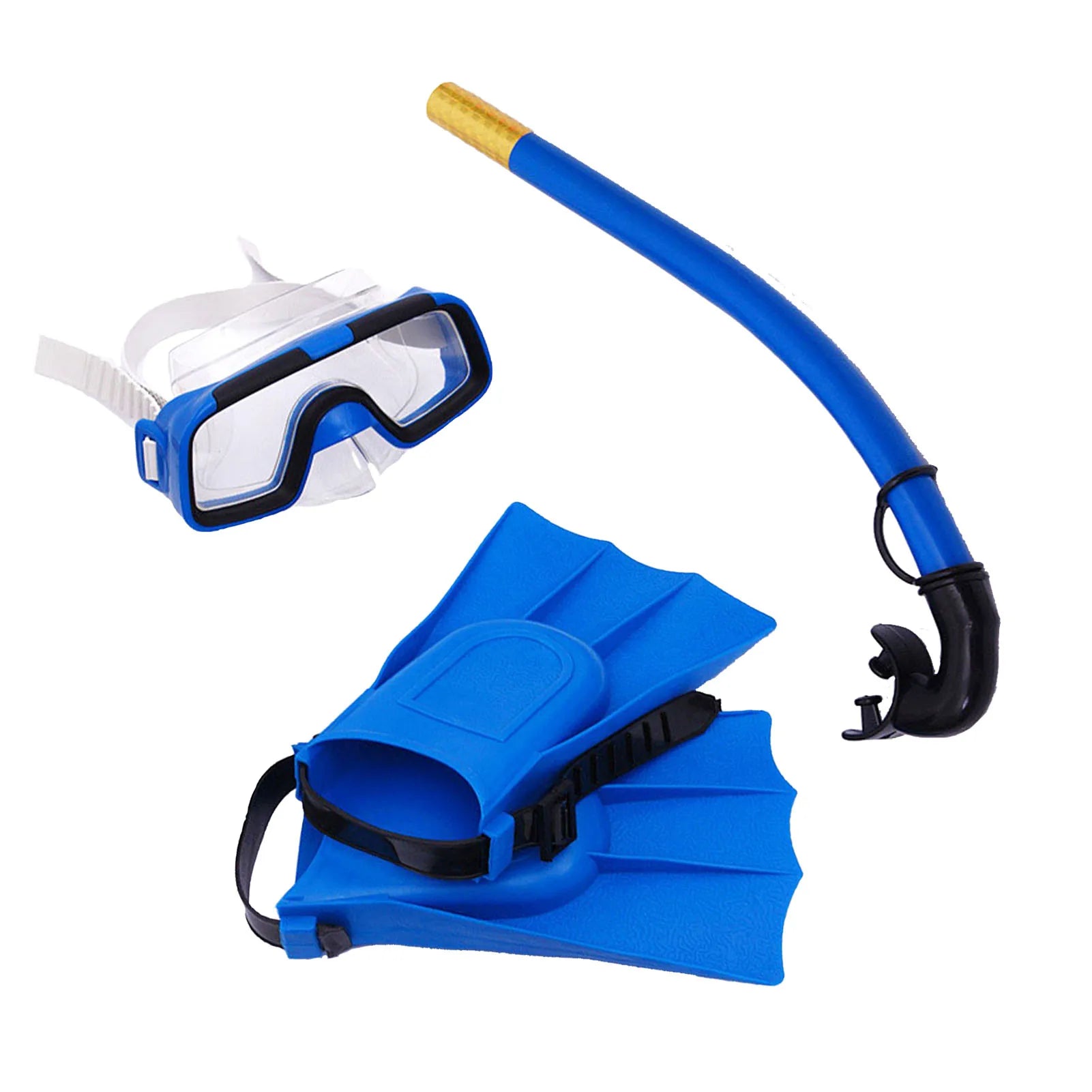 Kids Snorkeling Set with Adjustable Swim Fins – Waterproof Snorkel Gear for Boys & Girls – Full Snorkel Mask & Fins Combo - Haven's Heaven Boutique