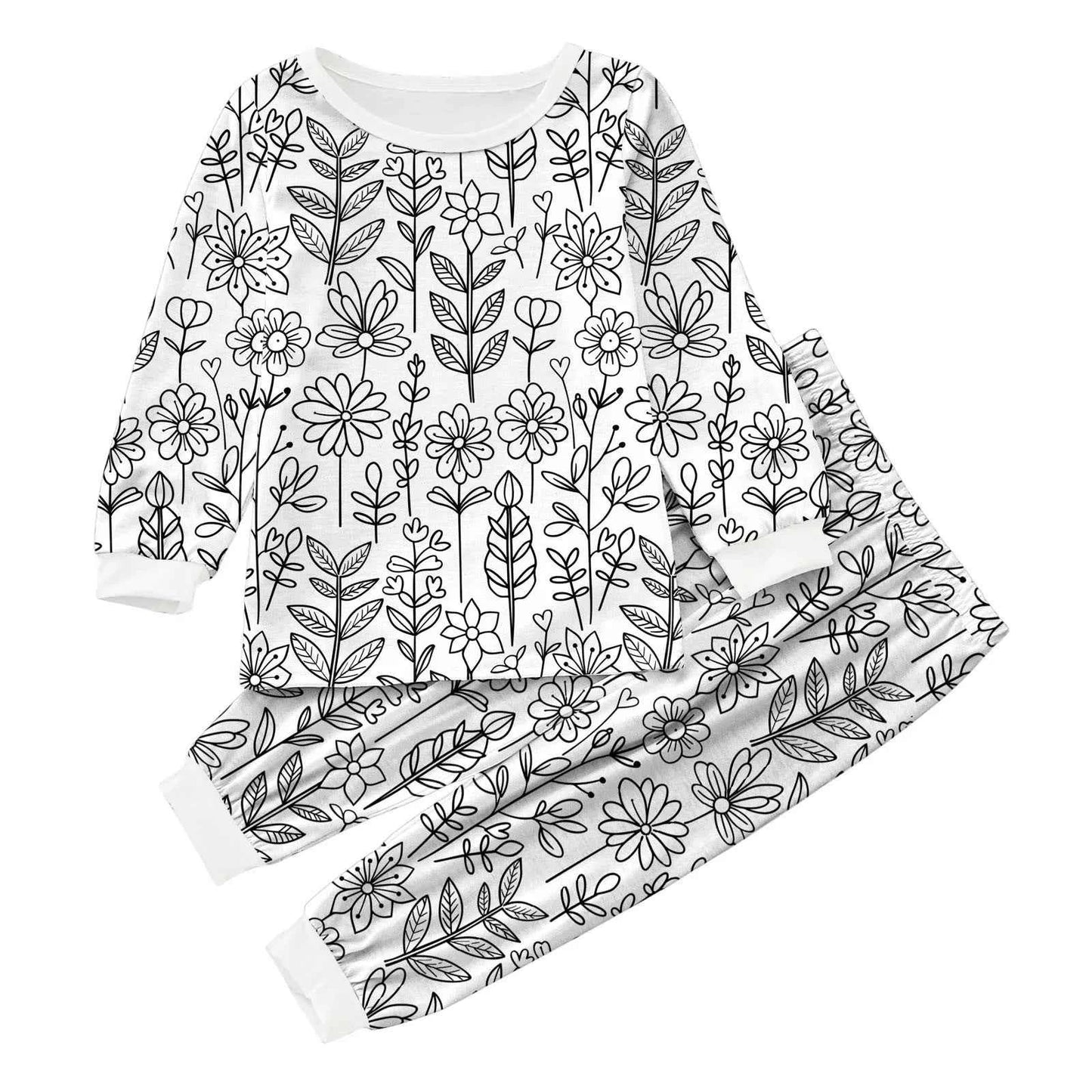 Kids DIY Coloring Pajama Set - Hand-Paint, Coloring Activity Gift Set for Boys and Girls