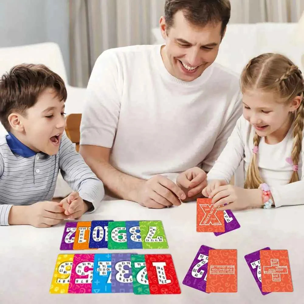 Kids Learning Flash Cards – 52-Piece Interactive Paper Game for Early Education
