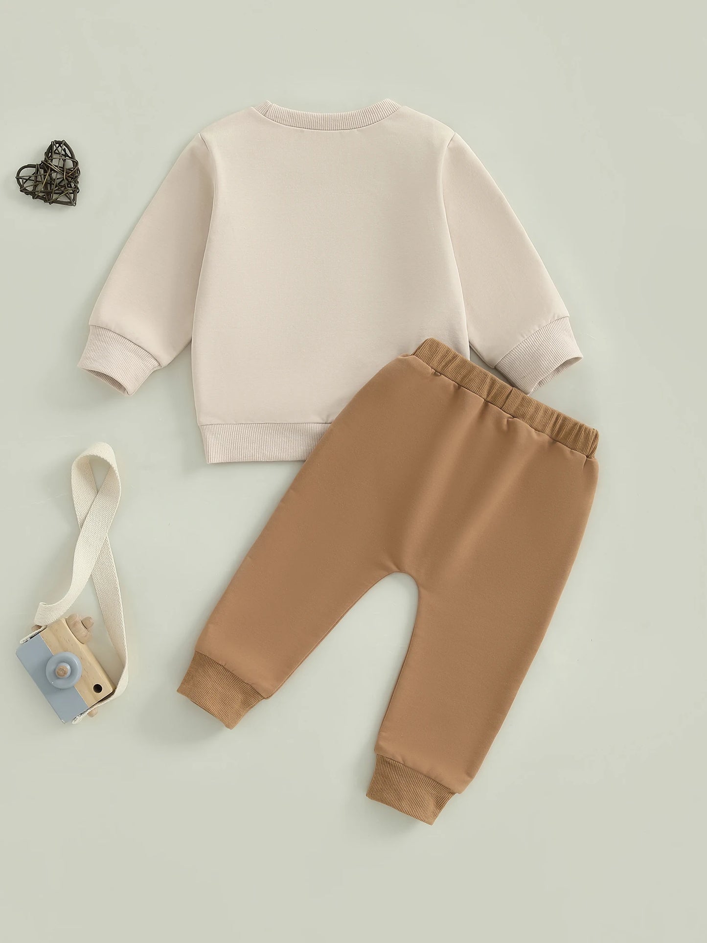 Toddler Thanksgiving Outfit – Long Sleeve Turkey Sweatshirt & Pants Set
