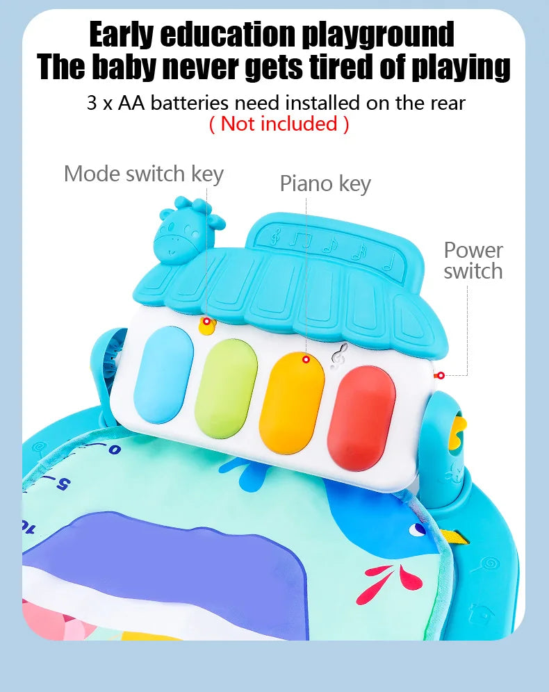 Musical Baby Play Gym & Fitness Stand – Early Learning Toy 0-36 Months