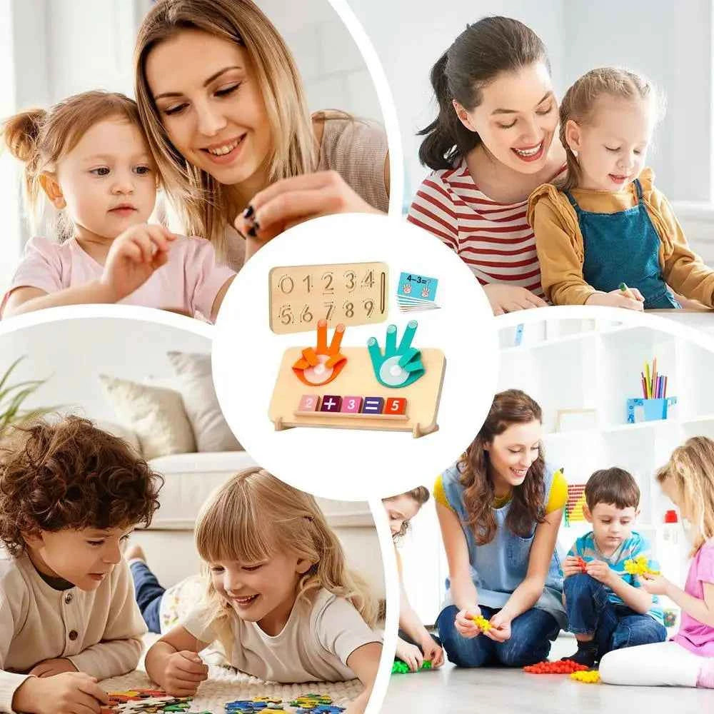 Educational Math Manipulative Blocks – Preschool Learning Toy for Hand-Eye Coordination