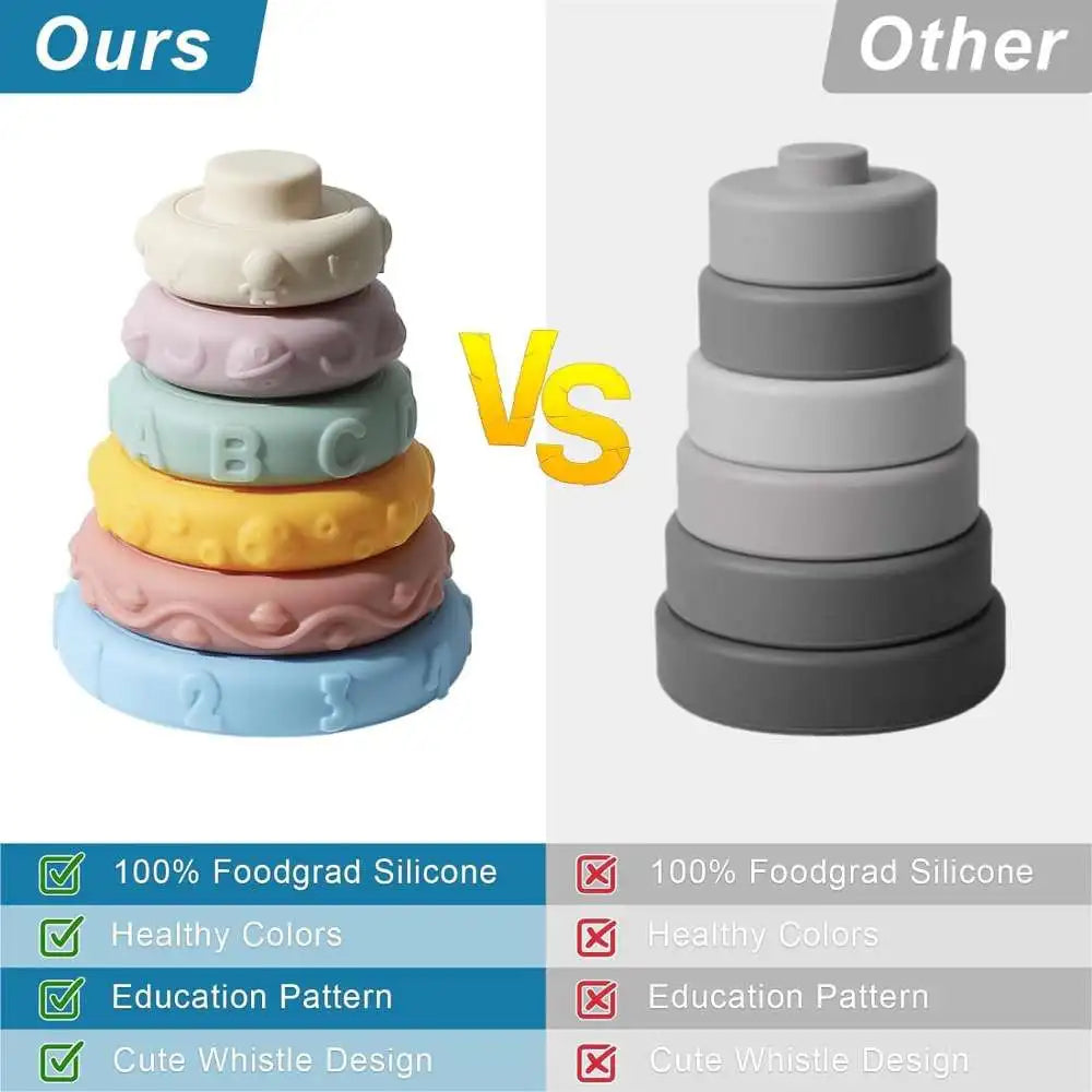 Montessori Sensory Pull String & Stacking Toys – Early Learning Fun for Babies & Toddlers - Haven's Heaven Boutique