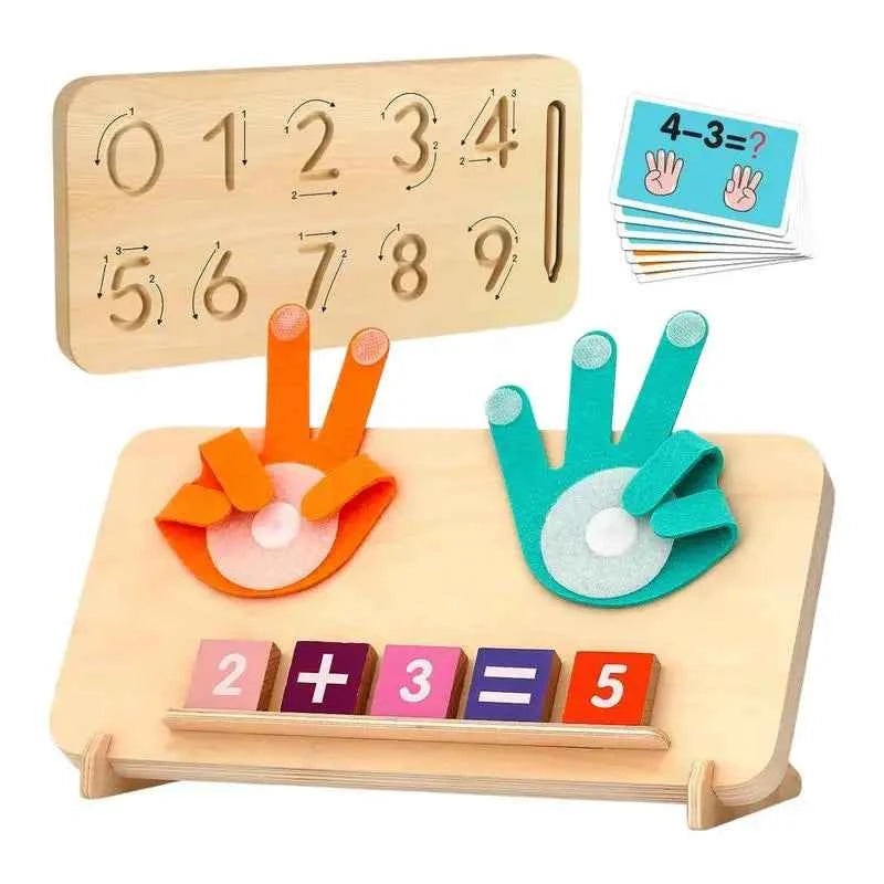 Educational Math Manipulative Blocks – Preschool Learning Toy for Hand-Eye Coordination