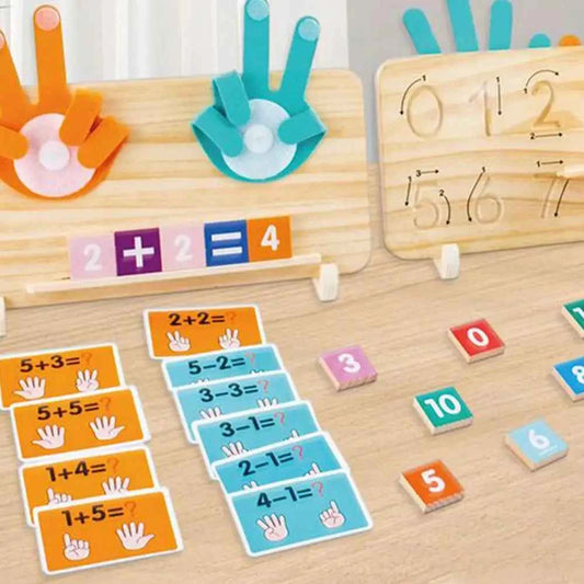 Educational Math Manipulative Blocks – Preschool Learning Toy for Hand-Eye Coordination