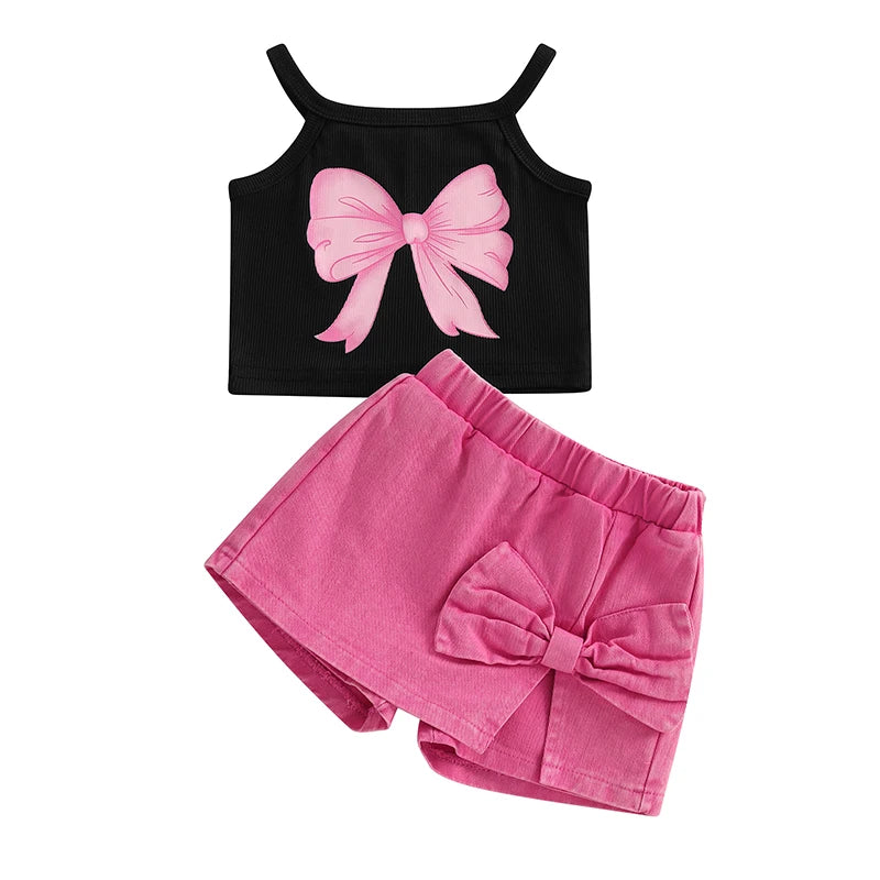 Bow Belle Summer Shorts Set