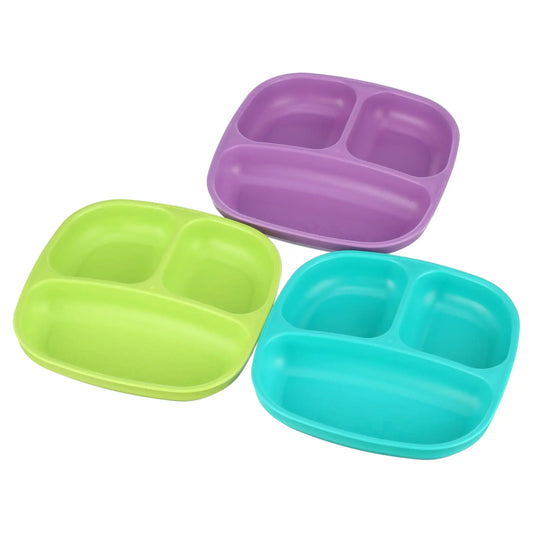 3-Pack Divided Plates for Toddlers – BPA-Free, Durable Mealtime Plates for Kids