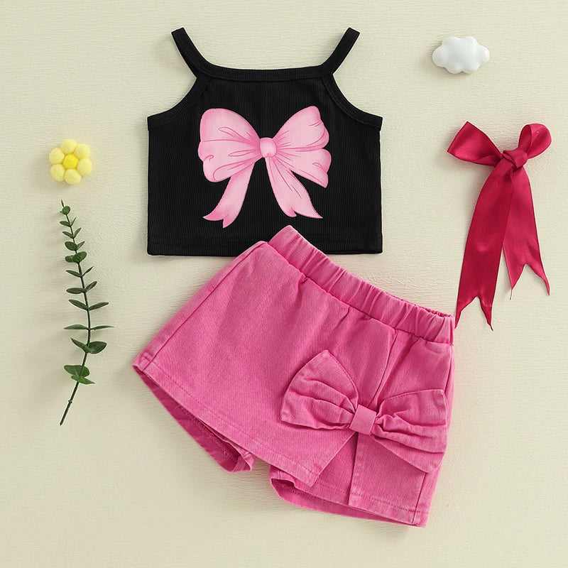 Bow Belle Summer Shorts Set