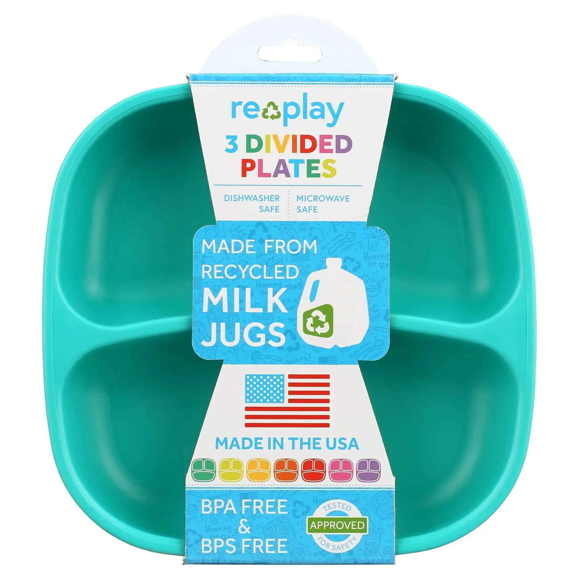 3-Pack Divided Plates for Toddlers – BPA-Free, Durable Mealtime Plates for Kids