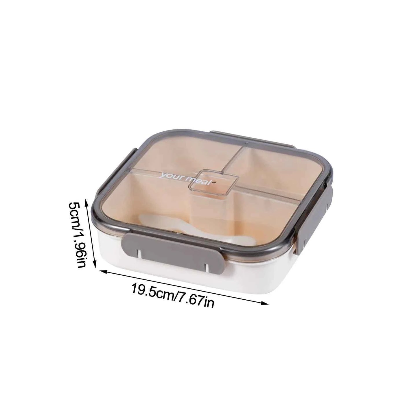Microwave-Safe Lunch Box – Heat-Resistant Plastic Food & Fruit Storage Container with Secure Seal