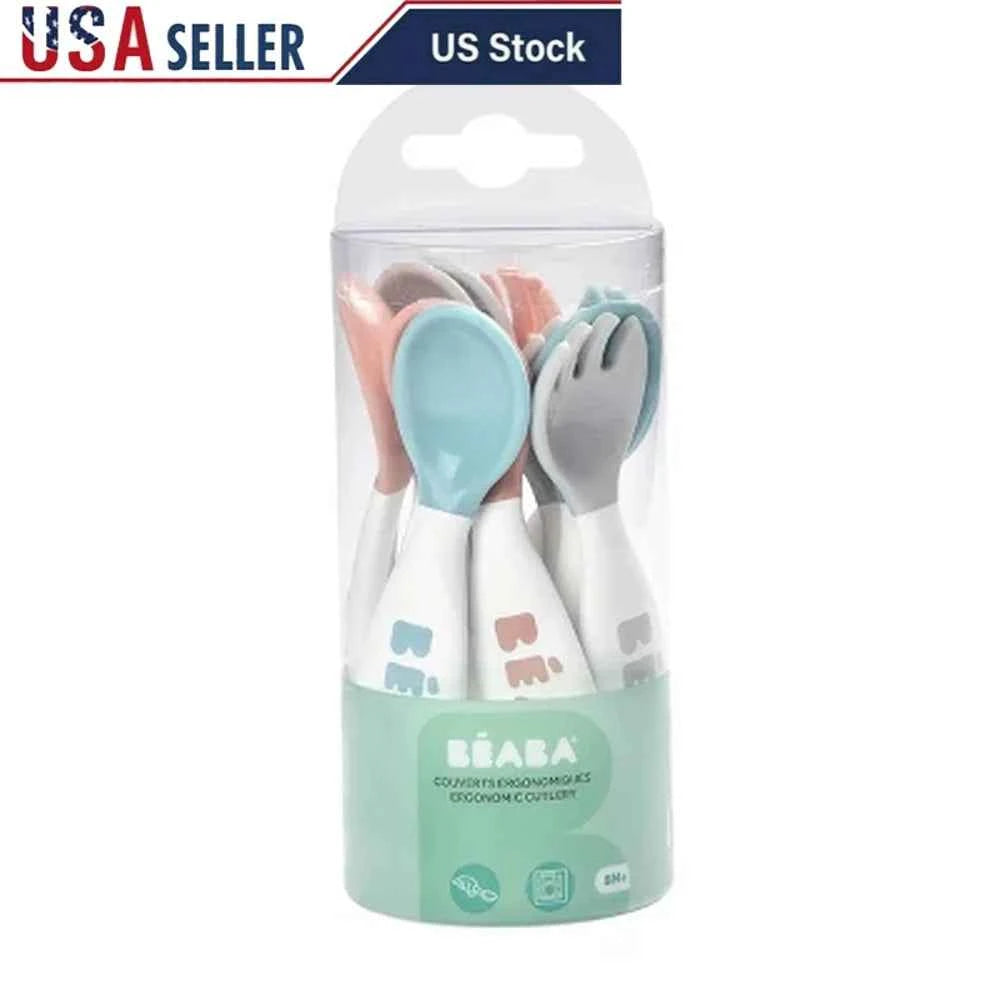 10-Piece Toddler Self-Feeding Cutlery Set – BPA-Free Lightweight Forks & Spoons, Easy to Clean, Durable for Fine Motor Skill Development