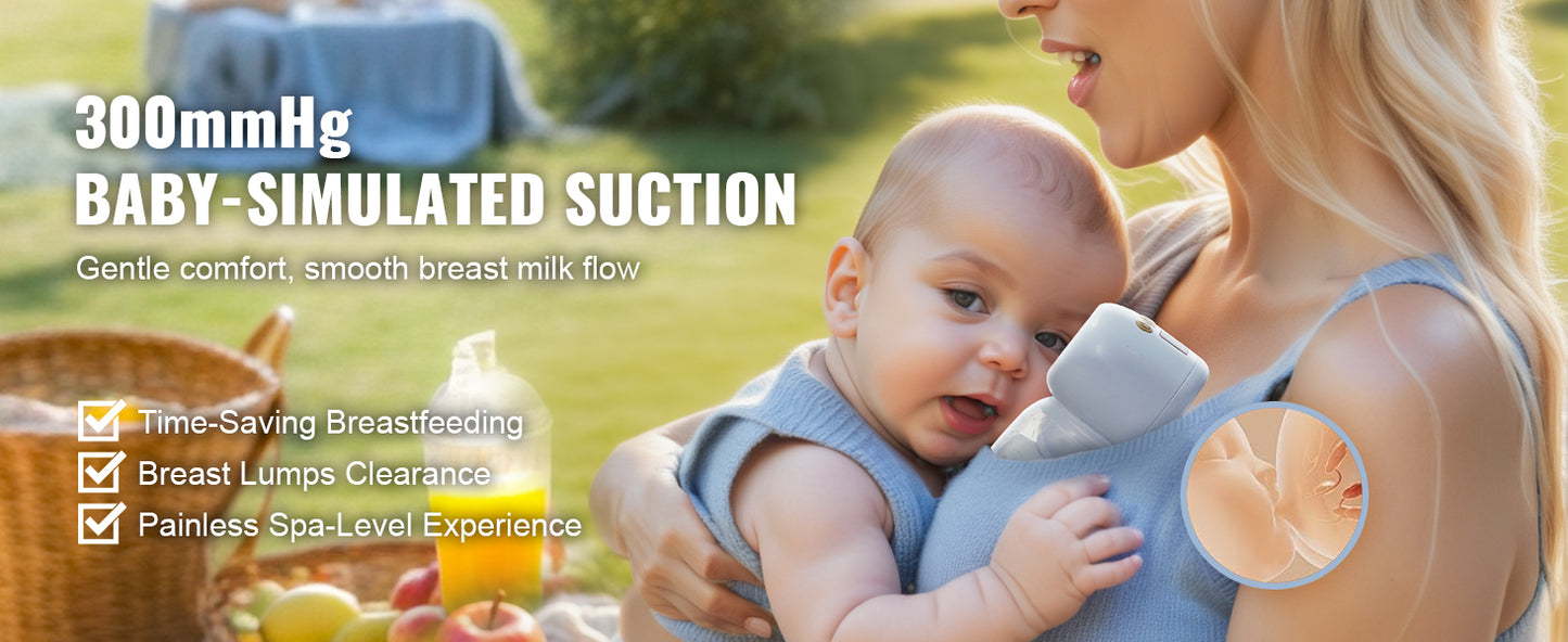 Wearable Electric Breast Pump – Hands-Free, Ultra-Quiet, Rechargeable Portable Breastfeeding Pump with LED Display