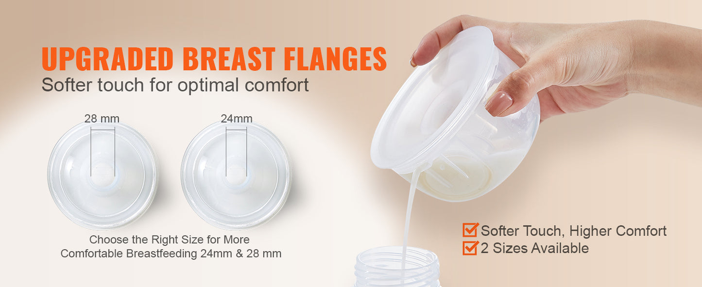 Wearable Electric Breast Pump – Hands-Free, Ultra-Quiet, Rechargeable Portable Breastfeeding Pump with LED Display
