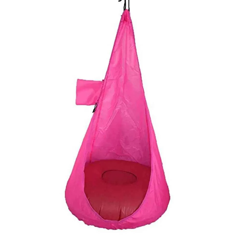 Children’s Swing Pod Hammock Chair for Indoor and Outdoor Use, Comfortable and Durable Hanging Seat Toy for Kids