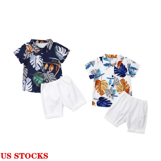 Little Gent Beach Shorts Set