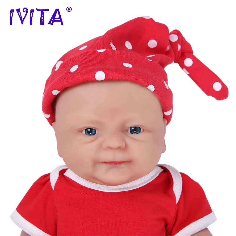 14 Inch Full Body Silicone Reborn Baby Doll – Lifelike Realistic Newborn Girl DIY Blank Doll Toy