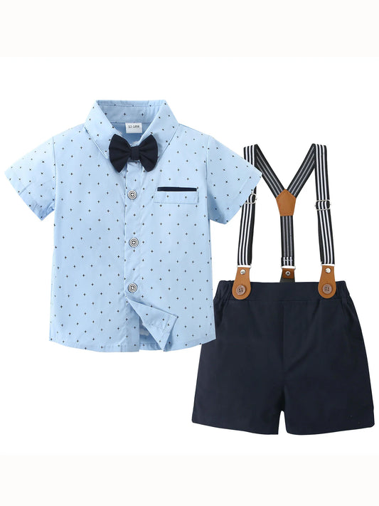 Little Gents Shorts Suit Set