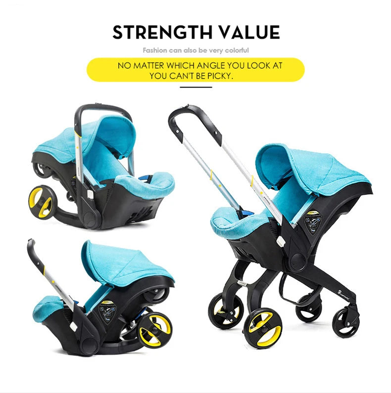 3-in-1 Baby Stroller with Car Seat – Multifunctional Travel System for Newborns & Infants