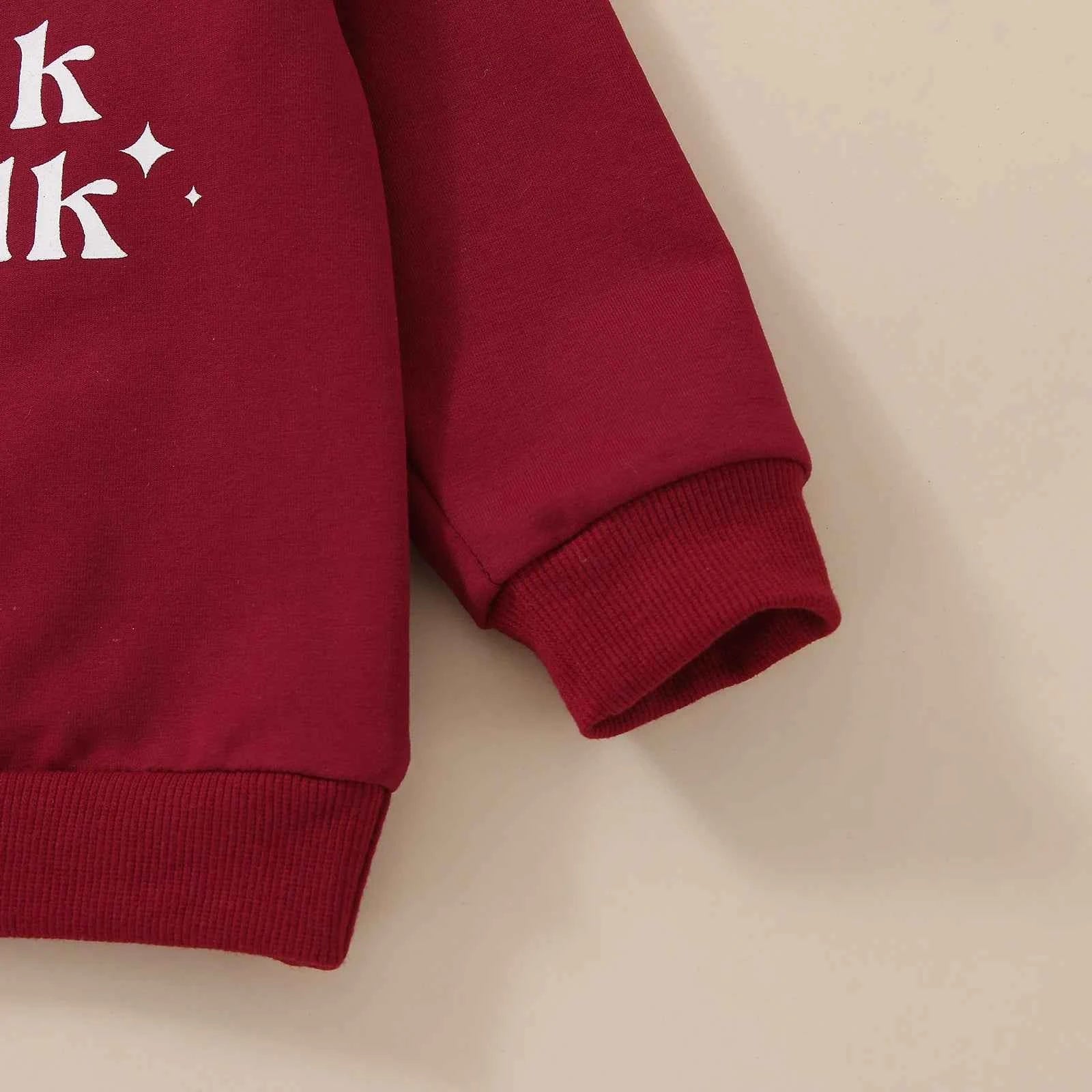 Infant Baby Long Sleeve Sweatshirt – Red 'Sorry Santa I Drank The Milk' Christmas Top