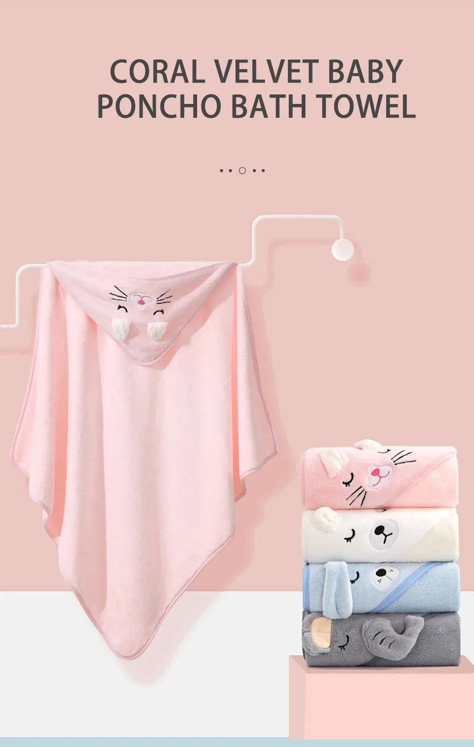 Soft Absorbent Baby Towel & Swaddle – Multi-Use Blanket for Newborns
