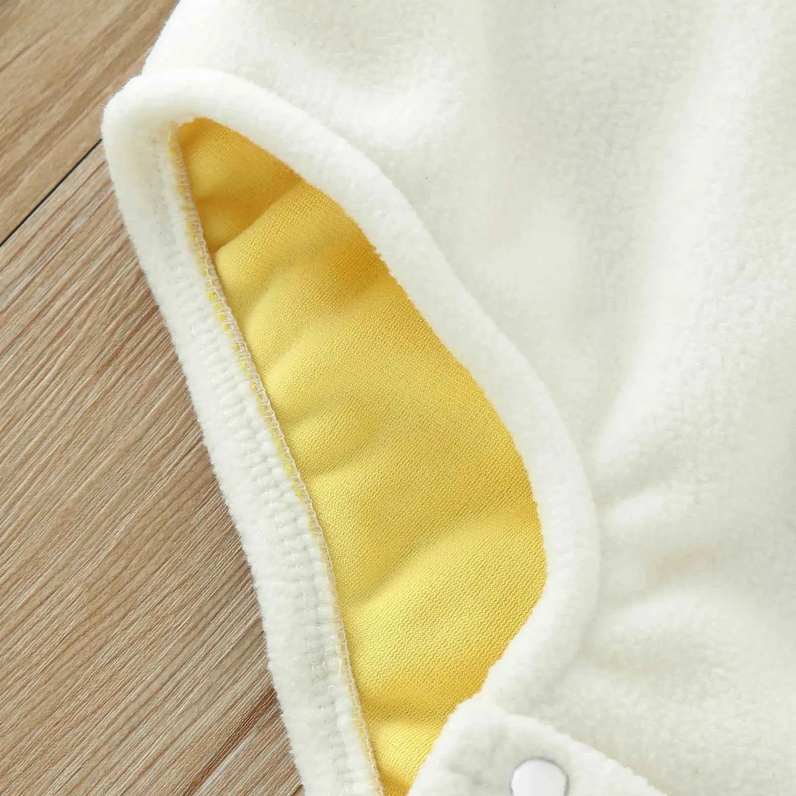 Baby Chicken Costume Fleece Romper – Hooded Winter Bodysuit for Infant Boys & Girls (3-18 Months)