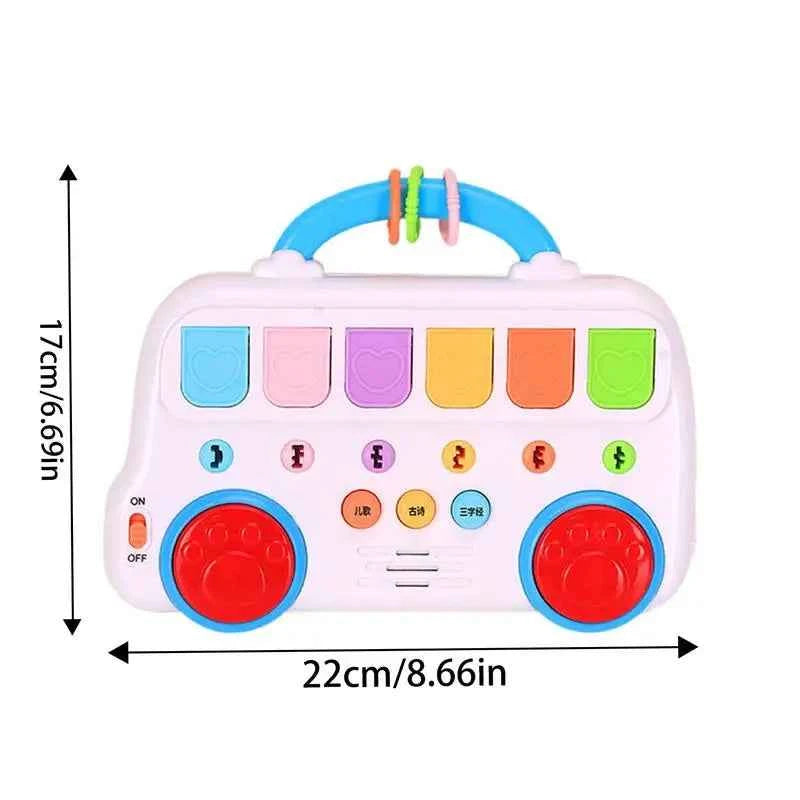 Animal Popping Musical Toy for Toddlers – Interactive Educational Color Sorting Toy for Ages 1-3
