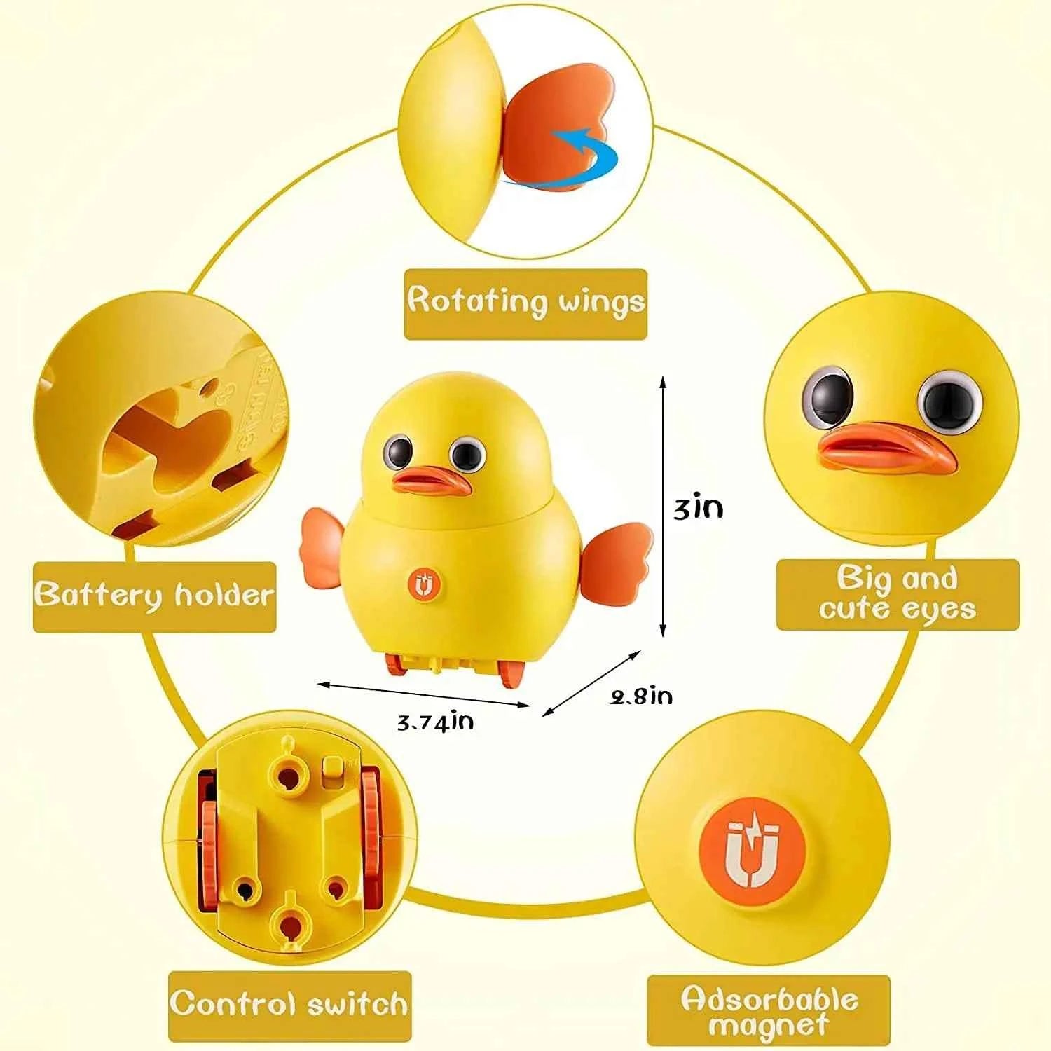 Musical Walking Duck Toy for Babies - Crawling, Swinging, and Dancing Light-Up Toddler Toy