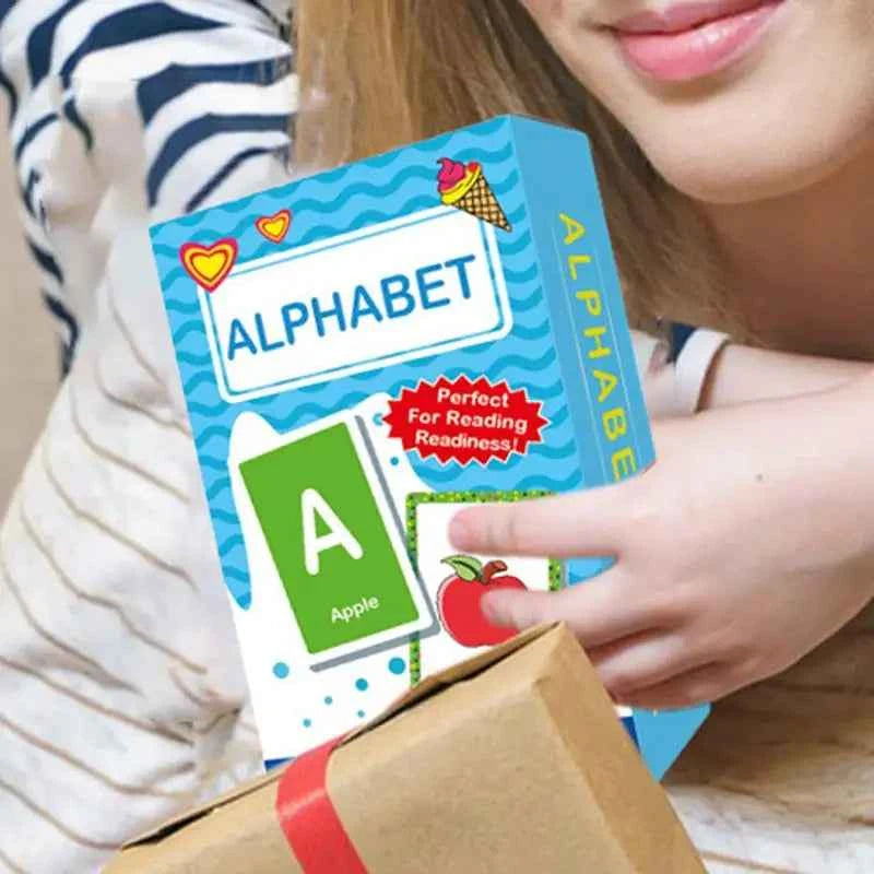 Alphabet Flash Cards for Toddlers & Preschoolers – Educational Learning Cards (52 Cards)