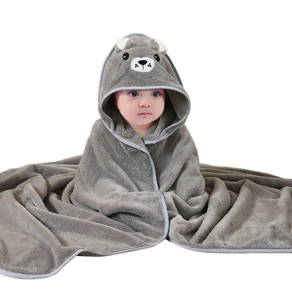 Soft Absorbent Baby Towel & Swaddle – Multi-Use Blanket for Newborns