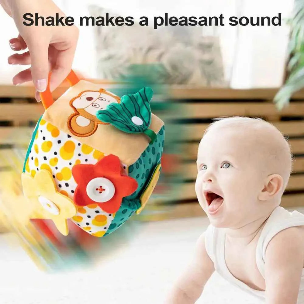 Baby Practice Dressing Toy – Early Learning Activity Cube with Buttons for Life Skills Education