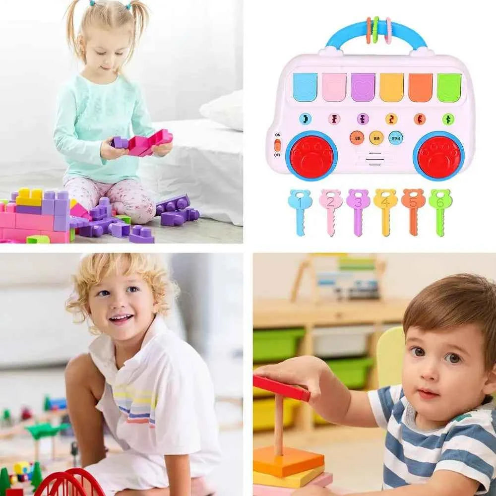Animal Popping Musical Toy for Toddlers – Interactive Educational Color Sorting Toy for Ages 1-3
