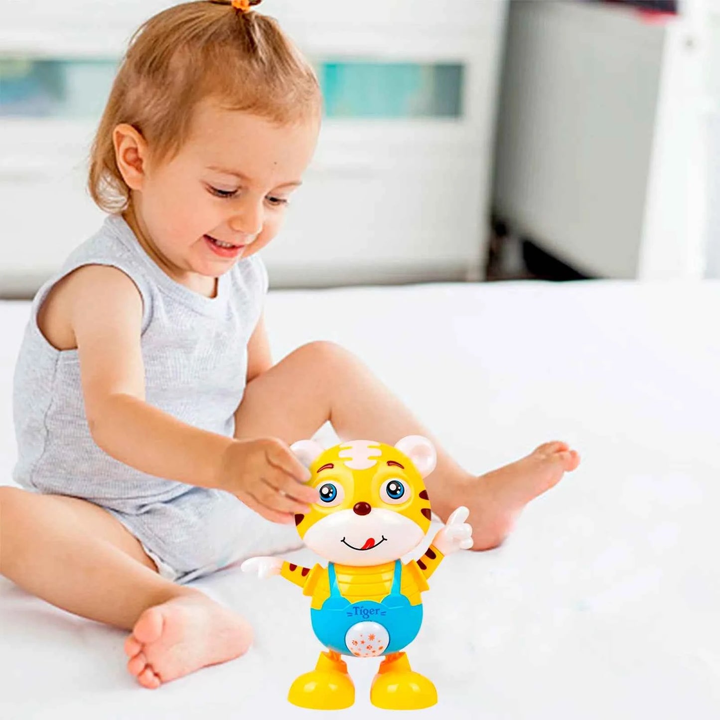 Musical Alphabet Toy for Toddlers - Dancing Tiger Musical Toy with Lights and Music