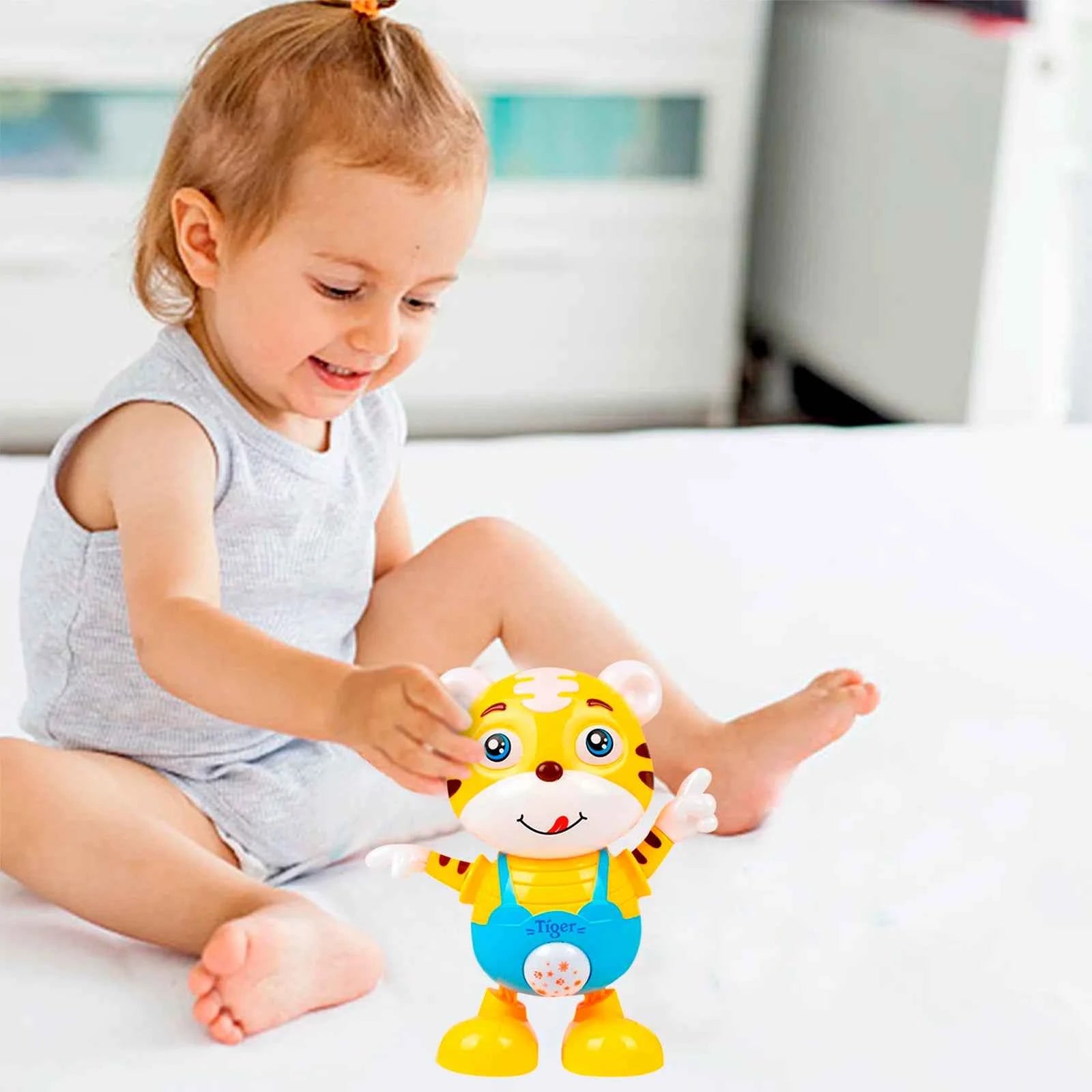 Musical Alphabet Toy for Toddlers - Dancing Tiger Musical Toy with Lights and Music