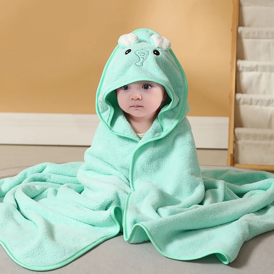 Soft Absorbent Baby Towel & Swaddle – Multi-Use Blanket for Newborns