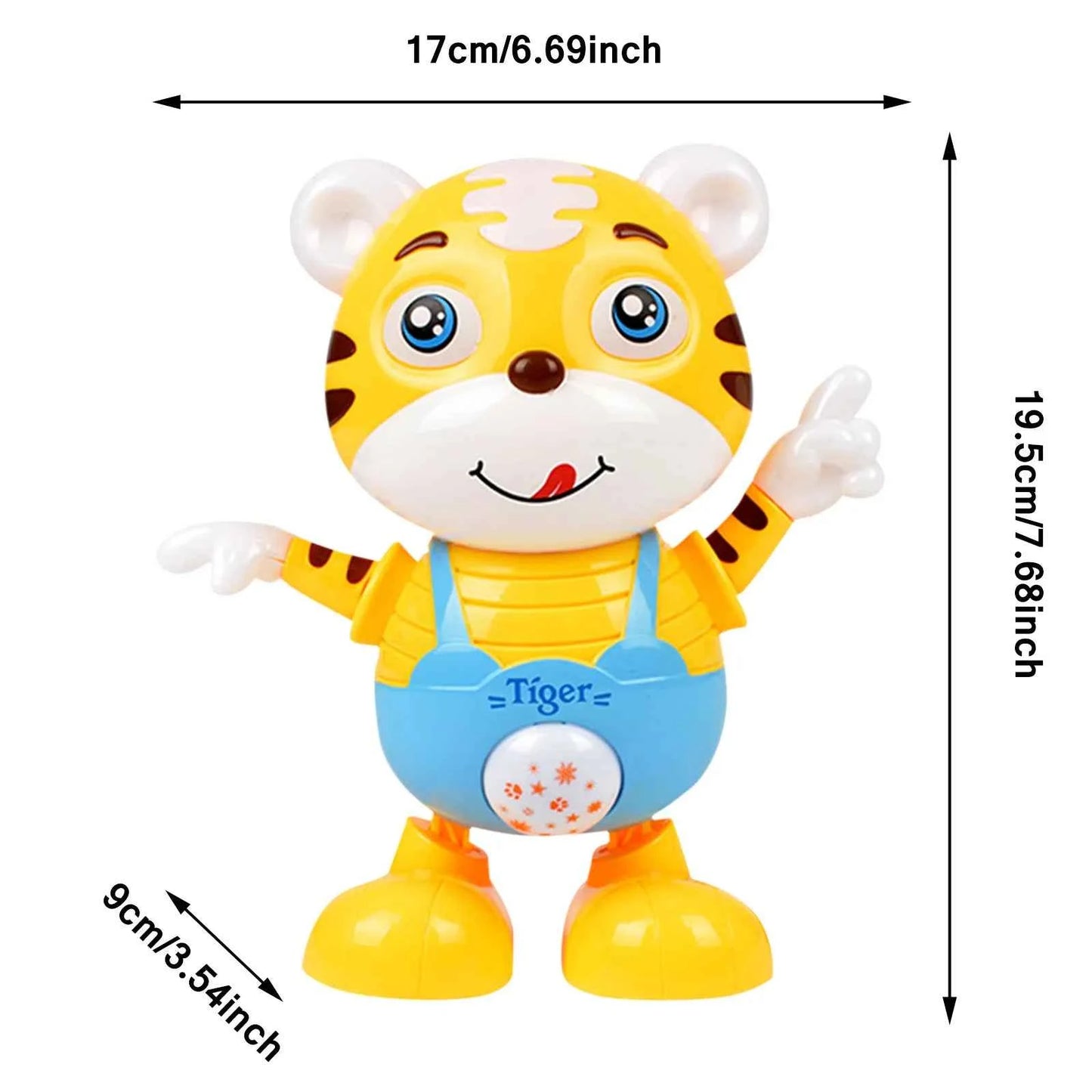 Musical Alphabet Toy for Toddlers - Dancing Tiger Musical Toy with Lights and Music