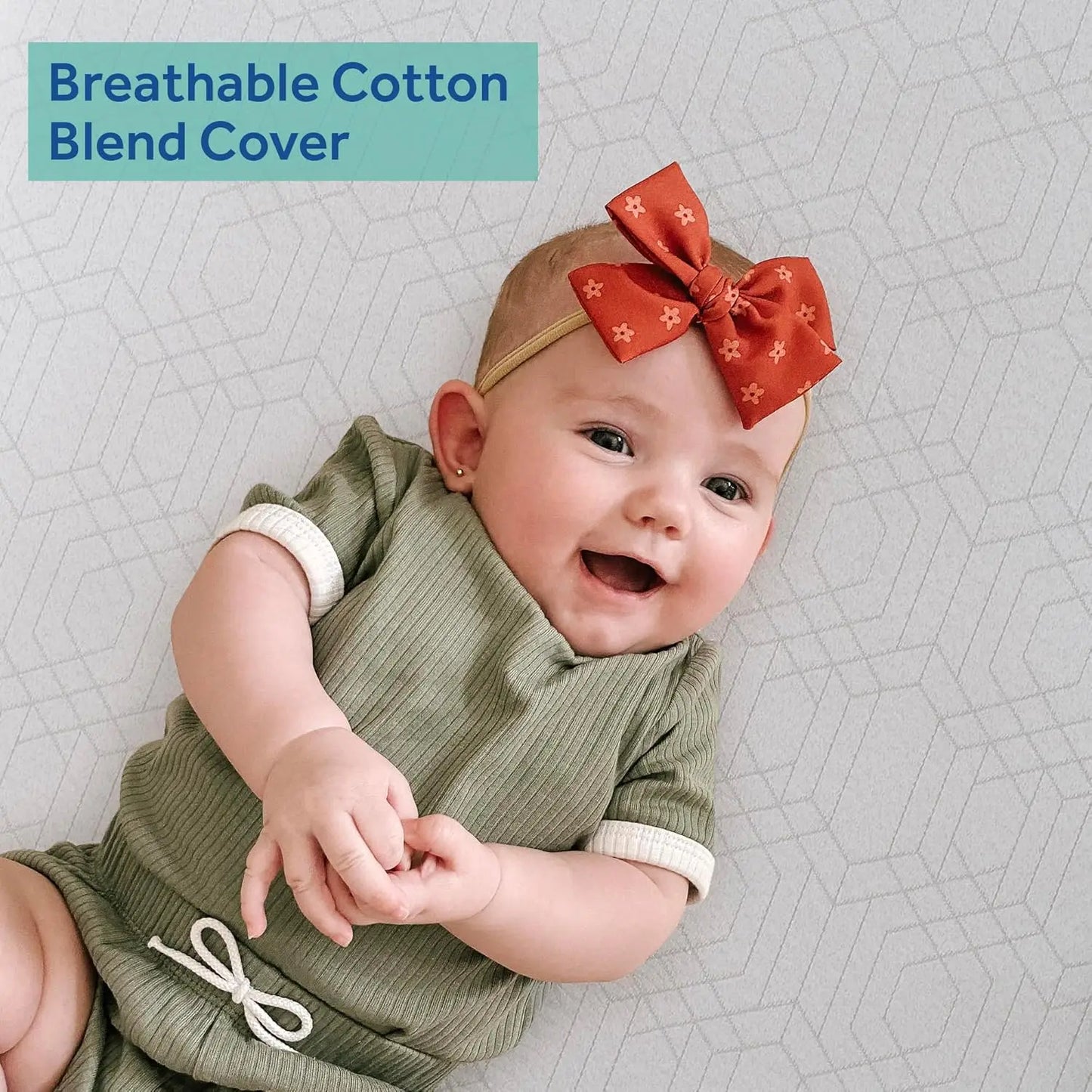 Posturepedic Grace 2-Stage Hybrid Crib Mattress & Toddler Bed Mattress – Breathable Waterproof, Hypoallergenic, Non-Toxic Baby Mattress with Zoned Support