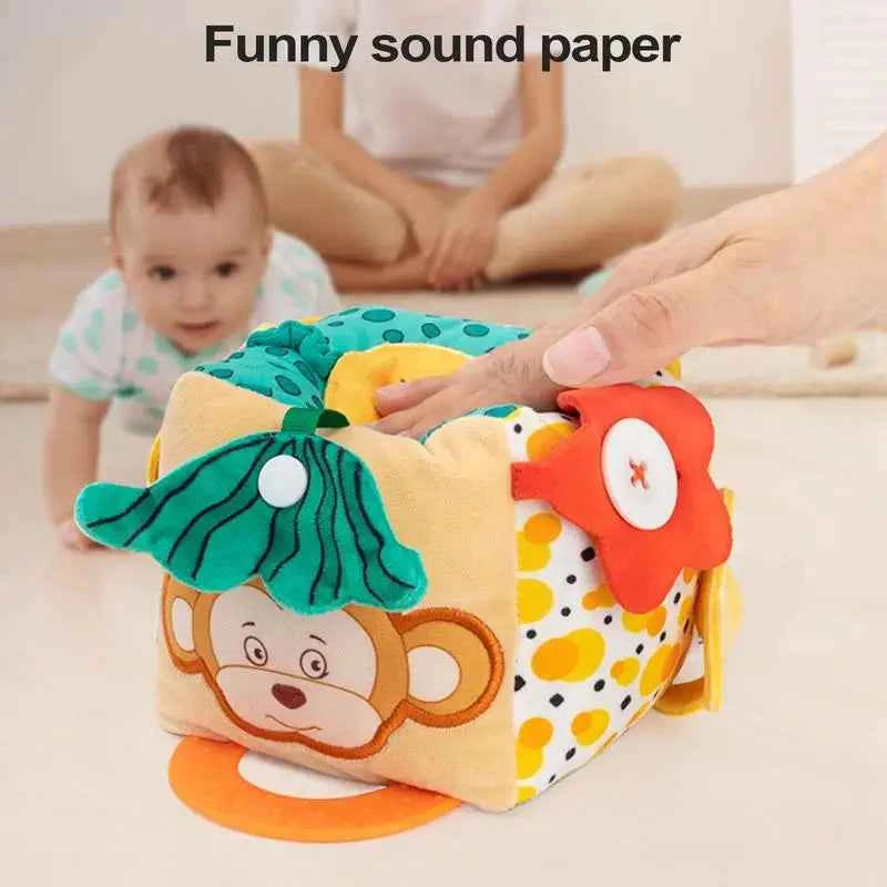 Baby Practice Dressing Toy – Early Learning Activity Cube with Buttons for Life Skills Education