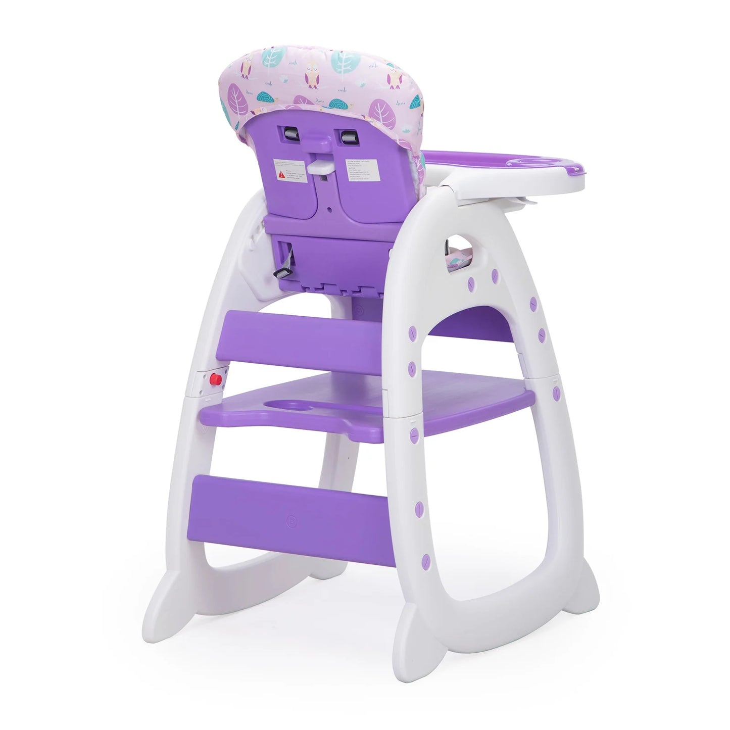 3-in-1 Convertible Baby High Chair with Booster Seat, Feeding Tray & Toddler Table Chair Set – Adjustable Backrest, Safety Belt, Easy Clean