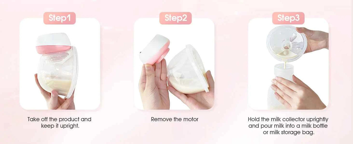 Hands-Free Breast Pump – Electric, Rechargeable, Silent & Painless for Comfortable Breastfeeding (2-Pack)