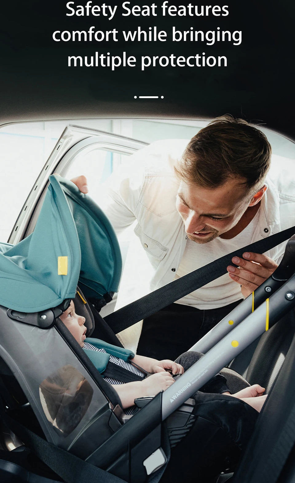 3-in-1 Baby Stroller with Car Seat – Multifunctional Travel System for Newborns & Infants
