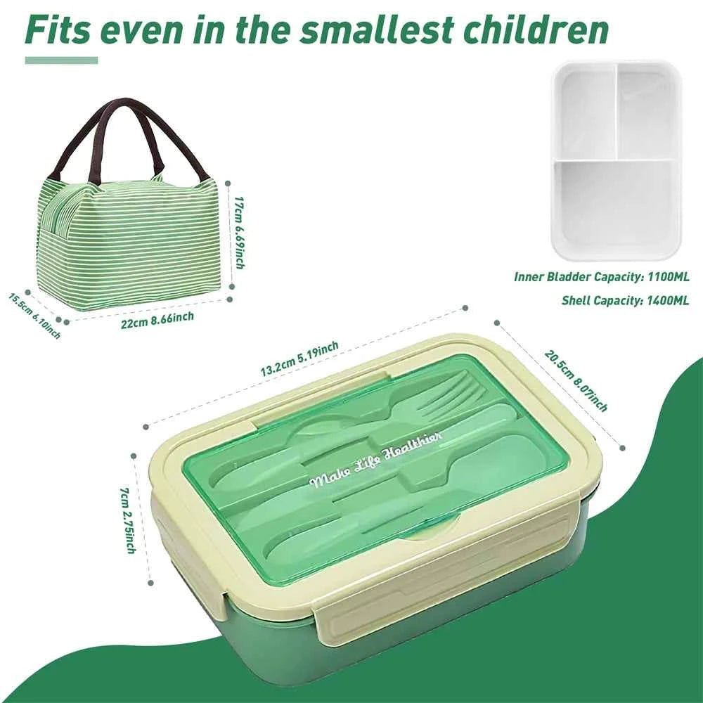 Eco Lunch 3-Cell Reusable Lunch Box