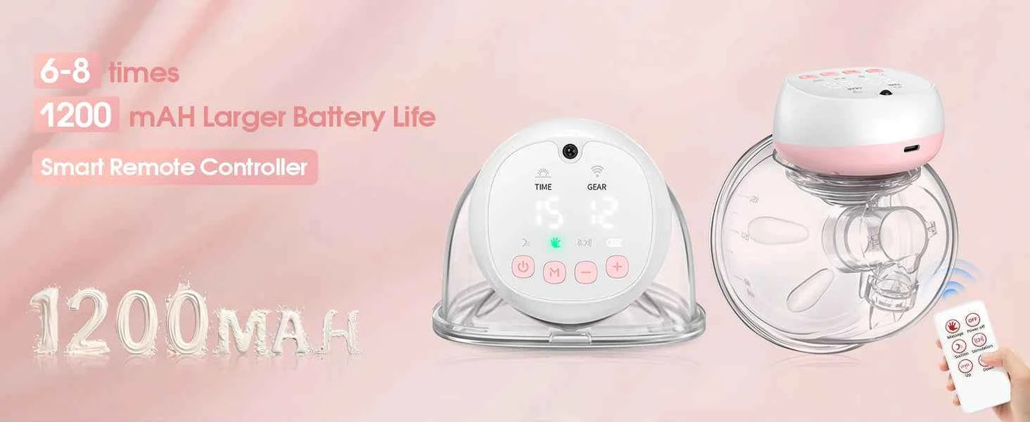 Hands-Free Breast Pump – Electric, Rechargeable, Silent & Painless for Comfortable Breastfeeding (2-Pack)
