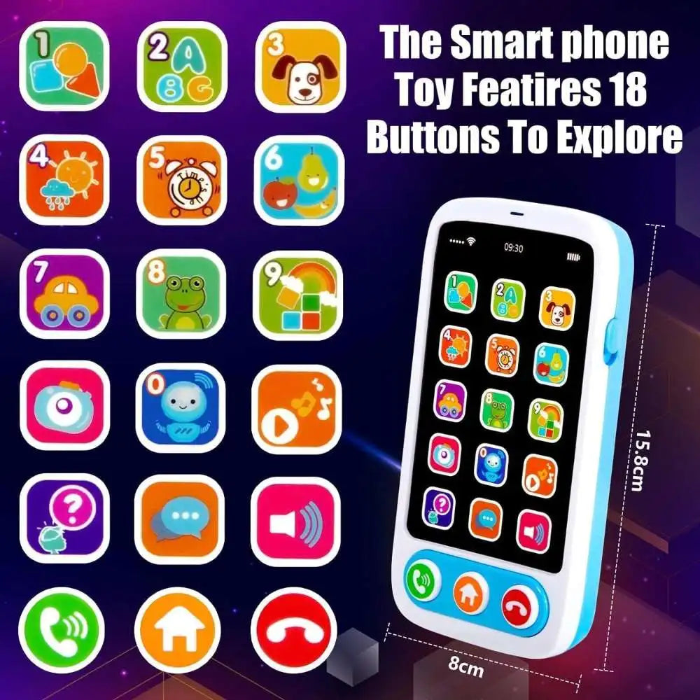 Montessori Baby Toys for 6–36 Months – Pull String Teether, Sensory Shapes, Play Phone & Remote