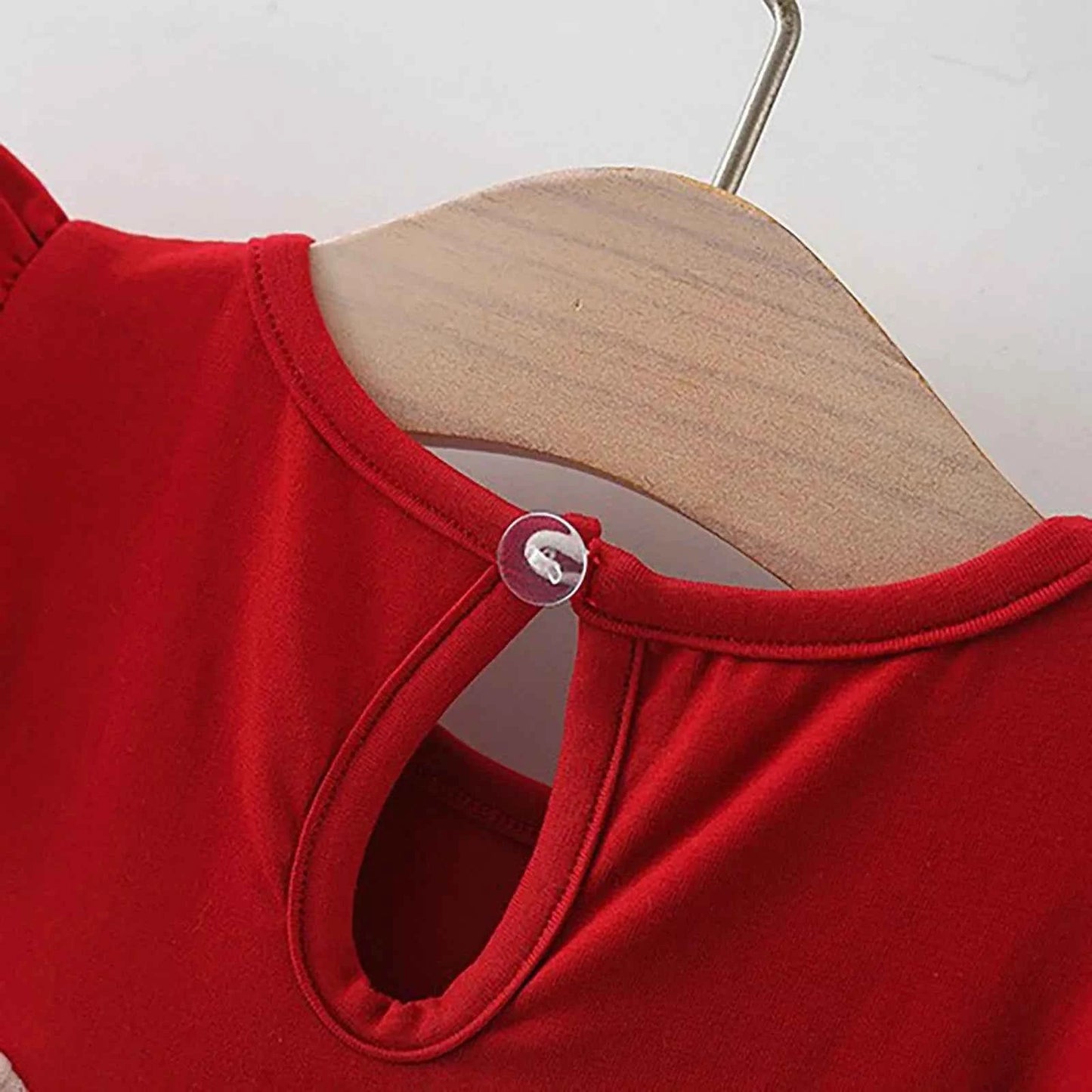 Toddler & Infant Girls Floral Princess Dress – Fly Sleeve Ruffled Bowknot Ribbed Dress