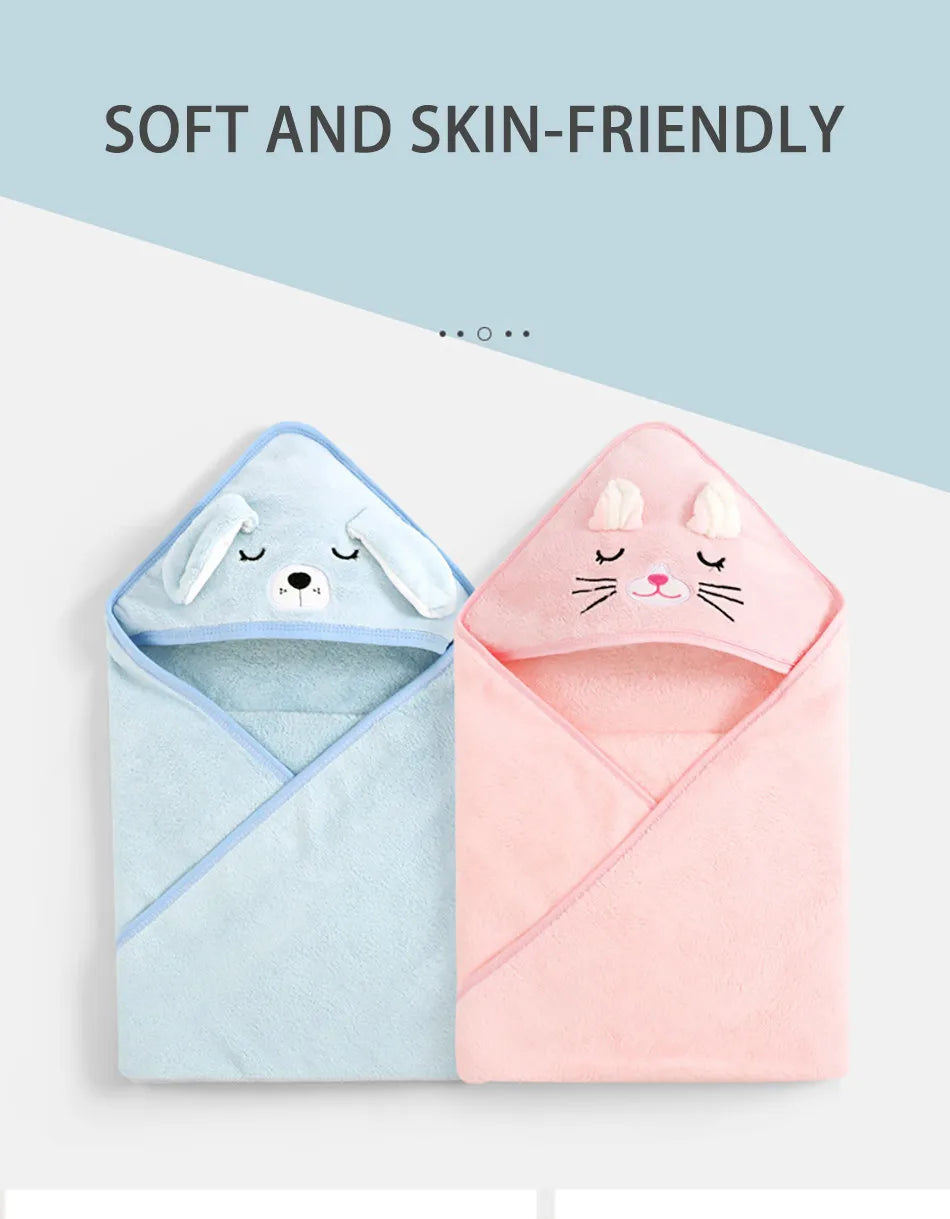 Soft Absorbent Baby Towel & Swaddle – Multi-Use Blanket for Newborns