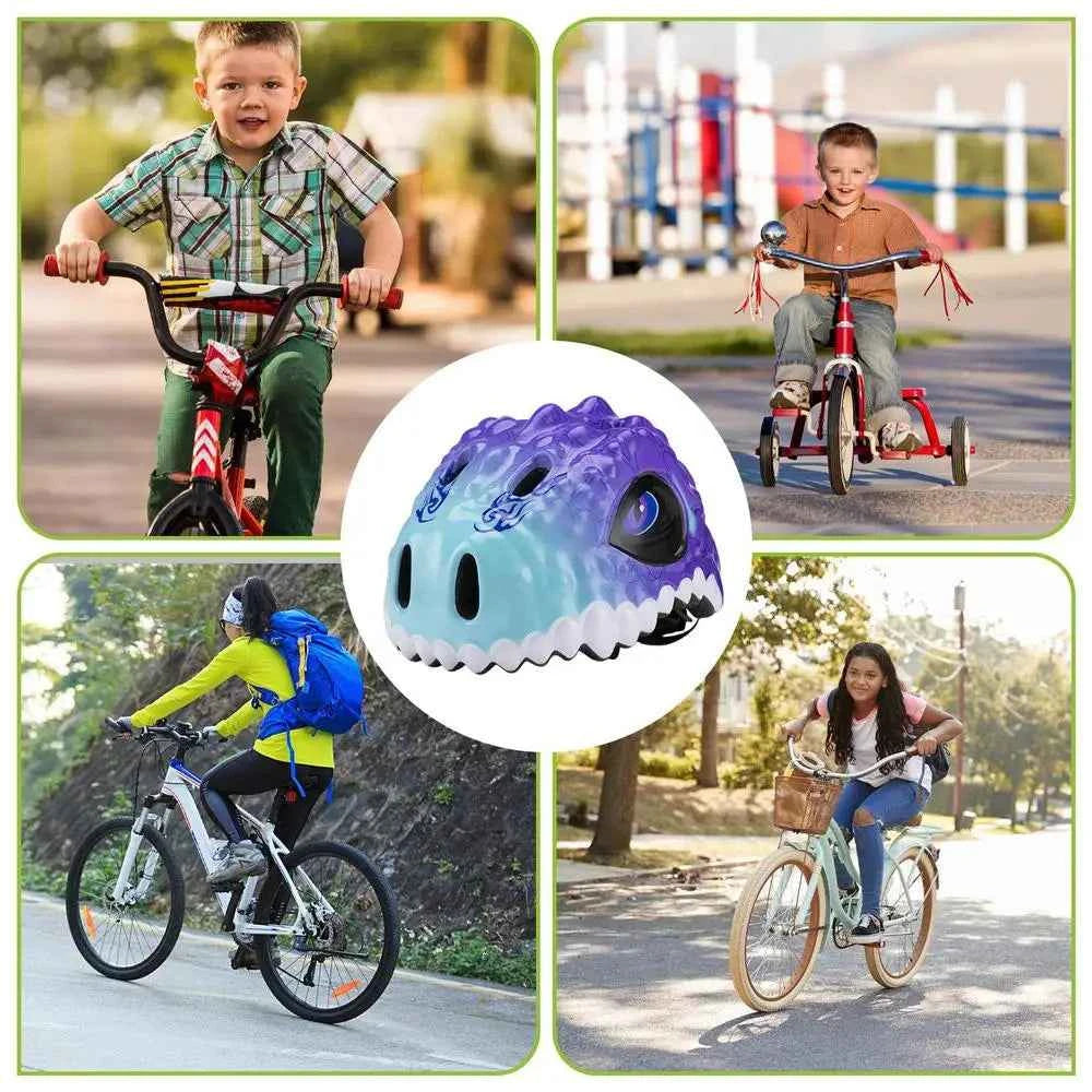 Toddler Bike Helmet Dinosaur Design – Kids Multi-Sport Protective Helmet for Bicycle, Scooter, and Skate