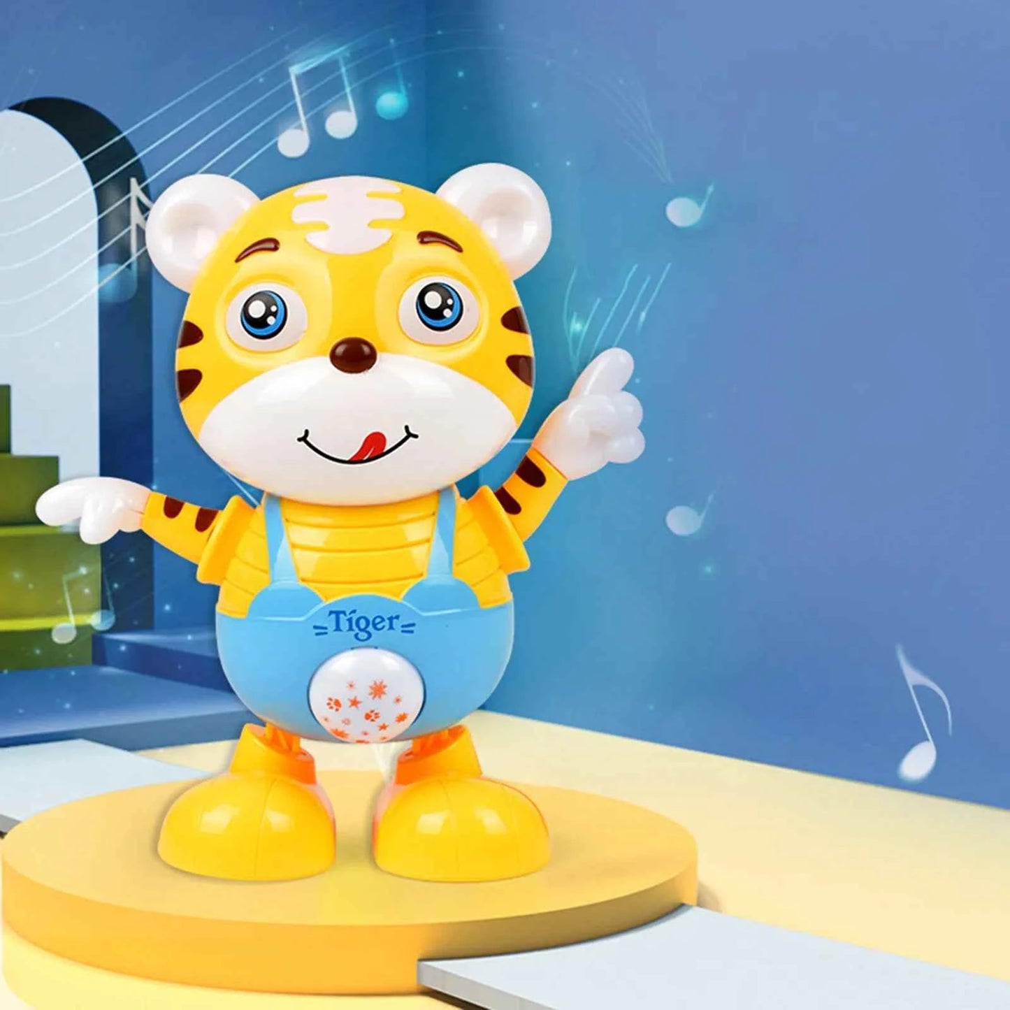 Musical Alphabet Toy for Toddlers - Dancing Tiger Musical Toy with Lights and Music