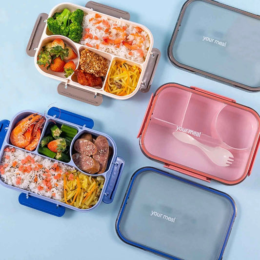 Microwave-Safe Lunch Box – Heat-Resistant Plastic Food & Fruit Storage Container with Secure Seal